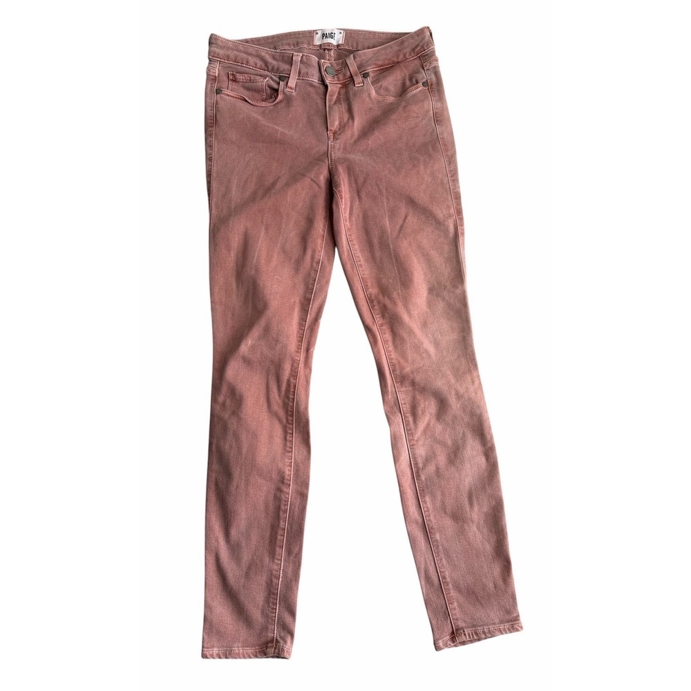 PAIGE Verdugo Ankle‎ Jeans Women's 28 Pink Skinny Stretch Denim